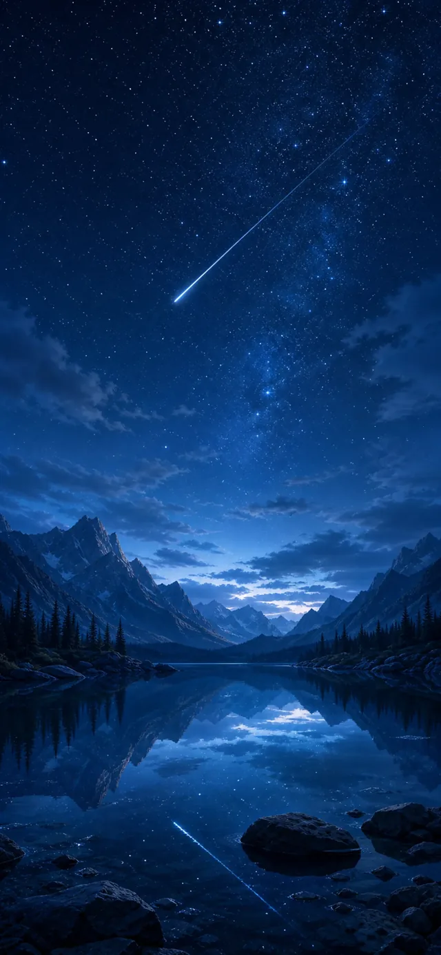 Meteor Lake — depth-effect wallpaper