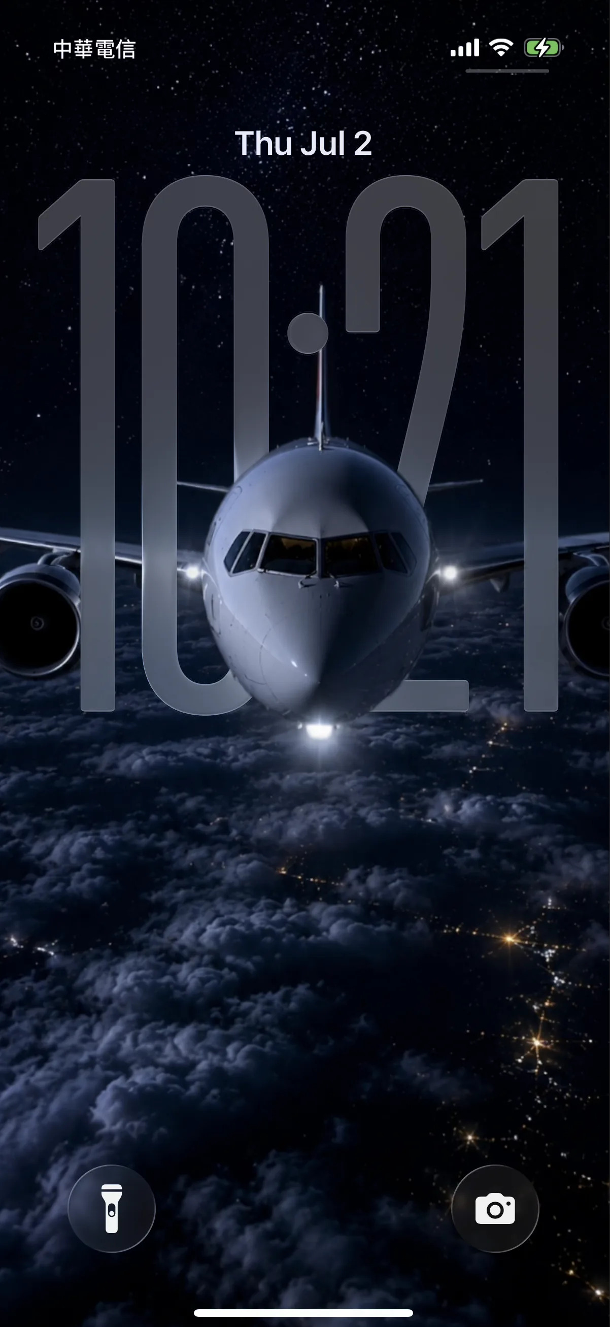 Night Flight — depth-effect wallpaper for iPhone 17 Pro