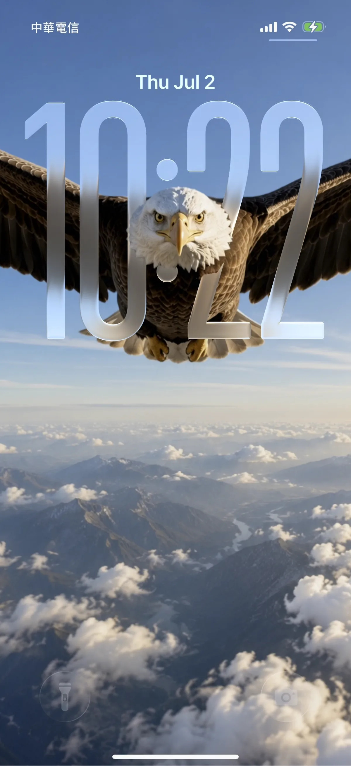 Bald Eagle — depth-effect wallpaper for iPhone 17 Pro